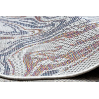 Kusový koberec Sion Sisal Waves 2836 ecru/blue/pink – na ven i na doma