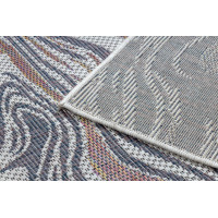 Kusový koberec Sion Sisal Waves 2836 ecru/blue/pink – na ven i na doma