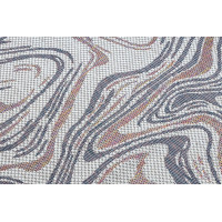 Kusový koberec Sion Sisal Waves 2836 ecru/blue/pink – na ven i na doma