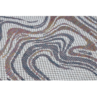 Kusový koberec Sion Sisal Waves 2836 ecru/blue/pink – na ven i na doma