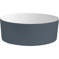 THIN umyvadlo na desku, Rockstone, Ø 38 cm, siena/bílá mat WN548-42