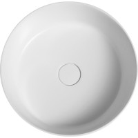 THIN umyvadlo na desku, Rockstone, Ø 38 cm, agila/bílá mat WN548-43