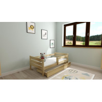 Dětská postel EDITA z masivu borovice - 200x90 cm - přírodní