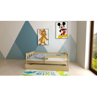 Dětská postel MÁJA z masivu borovice - 200x90 cm - přírodní