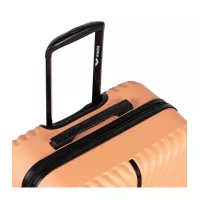 Moderní cestovní kufry SWAN - set KK+XS+S+M+L - broskvová oranžová
