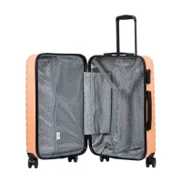 Moderní cestovní kufry SWAN - set KK+XS+S+M+L - broskvová oranžová