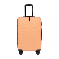 Moderní cestovní kufry SWAN - set KK+XS+S+M+L - broskvová oranžová
