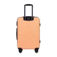 Moderní cestovní kufry SWAN - set KK+XS+S+M+L - broskvová oranžová
