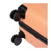 Moderní cestovní kufry SWAN - set KK+XS+S+M+L - broskvová oranžová