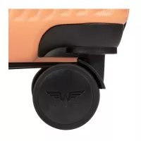 Moderní cestovní kufry SWAN - set KK+XS+S+M+L - broskvová oranžová