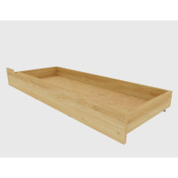 Dětská postel EDITA z masivu borovice - 200x90 cm - přírodní