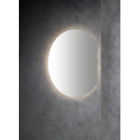 Sapho DARA CUT zrcadlo s LED podsvícením 20W, ø 100cm, topná fólie 30562CI