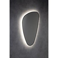 Sapho ELENA zrcadlo s LED podsvícením 20W, 68x96cm, černá mat 30574CI
