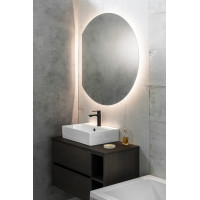 Sapho DARA CUT zrcadlo s LED podsvícením 20W, ø 100cm, topná fólie 30562CI