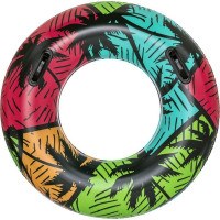 BESTWAY Nafukovací kruh s madly 91 cm Palmy