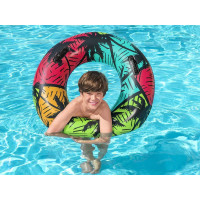 BESTWAY Nafukovací kruh s madly 91 cm Palmy