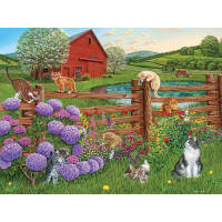 COBBLE HILL Puzzle Kočky na farmě XL 275 dílků