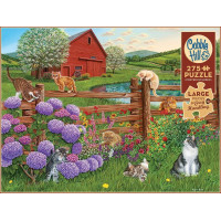 COBBLE HILL Puzzle Kočky na farmě XL 275 dílků