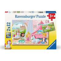RAVENSBURGER Puzzle Královští kamarádi 2x12 dílků