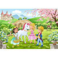 RAVENSBURGER Puzzle Královští kamarádi 2x12 dílků