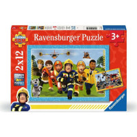 RAVENSBURGER Puzzle Požárník Sam v akci 2x12 dílků