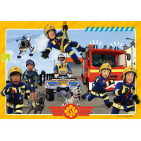 RAVENSBURGER Puzzle Požárník Sam v akci 2x12 dílků