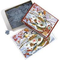 COBBLE HILL Puzzle Sýkorky na čaji XL 275 dílků