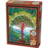 COBBLE HILL Puzzle Vitráž Strom života XL 275 dílků