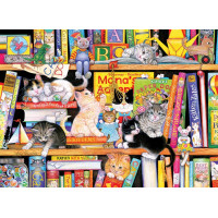 COBBLE HILL Rodinné puzzle Čas kočičích příběhů 350 dílků