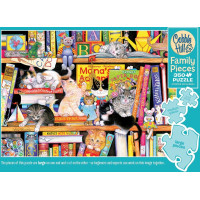 COBBLE HILL Rodinné puzzle Čas kočičích příběhů 350 dílků