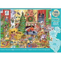 COBBLE HILL Rodinné puzzle Chytání Santy 350 dílků