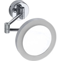 Sapho X-ROUND kosmetické zrcátko s LED osvětlením ø 200mm, kulaté, chrom XR016