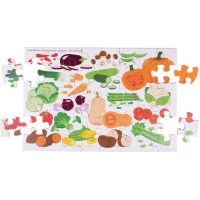 Bigjigs Toys Podlahové puzzle Zelenina