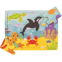 Bigjigs Toys Dřevěné puzzle mořský svět
