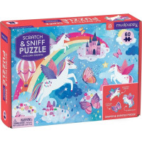 Mudpuppy Puzzle Sny jednorožců s vůní 60 dílků
