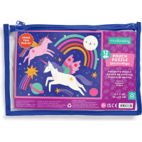 Mudpuppy Puzlle Jednorožec Magic v taštičce 12 dílků