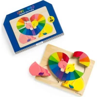 Mudpuppy Dřevěné puzzle Láska v divočině
