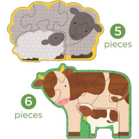 Petit Collage První puzzle zvířátka z farmy
