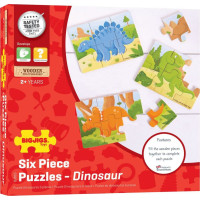 Bigjigs Toys Puzzle 3v1 dinosauři