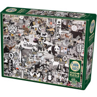 COBBLE HILL Puzzle Černá a bílá: Zvířata 1000 dílků