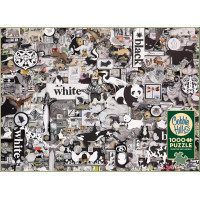 COBBLE HILL Puzzle Černá a bílá: Zvířata 1000 dílků