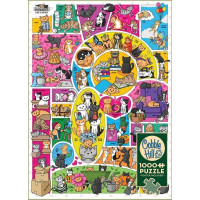 COBBLE HILL Puzzle Doodlecats 1000 dílků