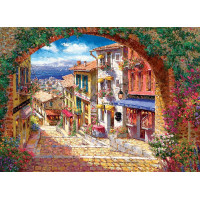COBBLE HILL Puzzle Klenutý průchod do Cagne 500 dílků