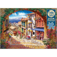 COBBLE HILL Puzzle Klenutý průchod do Cagne 500 dílků
