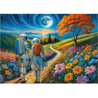 CHERRY PAZZI Puzzle Kosmická láska 1000 dílků