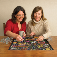 COBBLE HILL Puzzle Lisované květiny: Štěstí 1000 dílků
