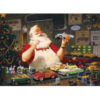 COBBLE HILL Puzzle Santa malující autíčka 1000 dílků