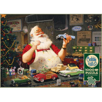 COBBLE HILL Puzzle Santa malující autíčka 1000 dílků