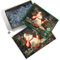 COBBLE HILL Puzzle Santa malující autíčka 1000 dílků