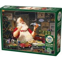 COBBLE HILL Puzzle Santa malující autíčka 1000 dílků